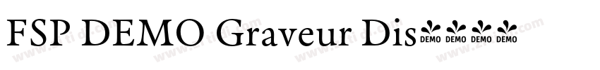 FSP DEMO Graveur Dis字体转换